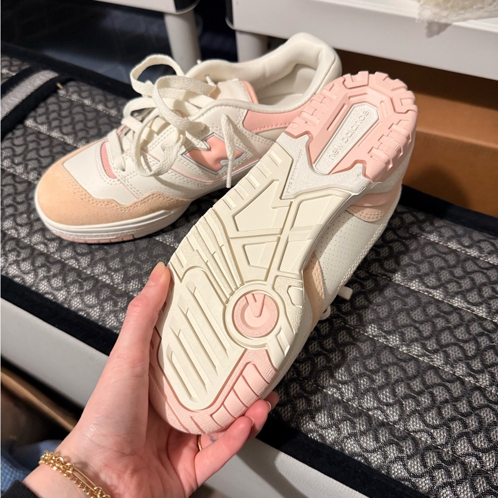 550 new balance Casual Sneakers in Pink and Cream - Picture 2 of 2